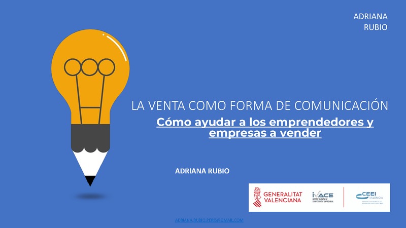 Presentaci�n C�mo ayudar a los emprendedores y empresas a vender