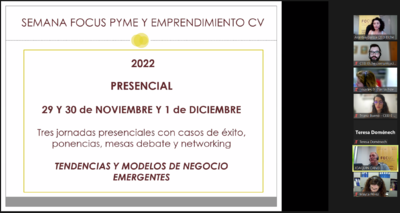 La Semana Focus Pyme CV 2022 se centrar� en tendencias tecnol�gicas y de innovaci�n social,  y en modelos de negocio emergentes