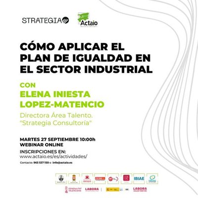 Cómo aplicar el Plan de Igualdad en el sector industrial