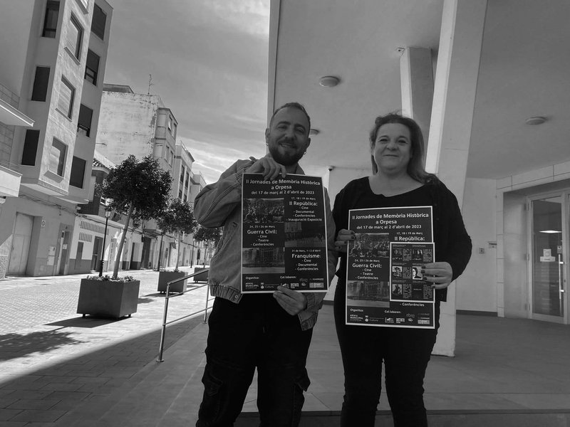 Gon�al Tamborero, Regidor de Cultura i Isabel Ferrandis, Arxivera Municipal