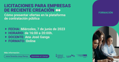 Taller Llamp Ames y 3i: Licitaciones para empresas de nueva creaci�n