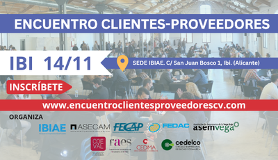 IBI acoger� el 14 de Noviembre la celebraci�n del 3� encuentro clientes - proveedores de la Comunidad Valenciana