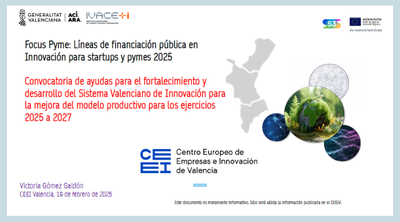 Convocatorias de ayudas de IVACE+i Innovaci�n (AVI)