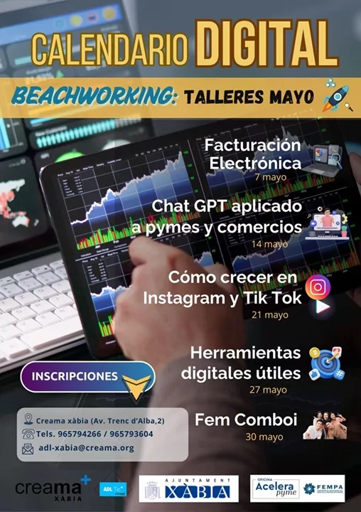 Calendario Digital: Beachworking mayo 2025