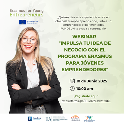 Webinar Impulsa tu idea de negocio con el Programa Erasmus para J�venes Emprendedores