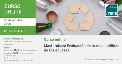 Curso online � Masterclass Evaluaci�n de la reciclabilidad de los envases. 20 de octubre, 2025
