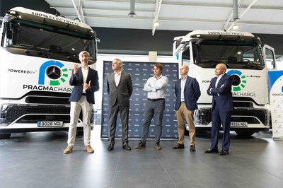 PragmaCharge, Mercedes-Benz Trucks y Log�stica Carosan-Transnugon celebran la entrega del eActros 600 en Valencia, acelerando la e