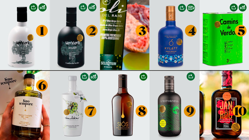 Selecci�n Exquisitia 2025/26 con los diez mejores aceites gourmet.