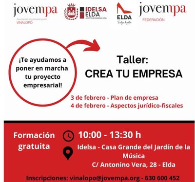 Taller: Crea tu Empresa – Elda