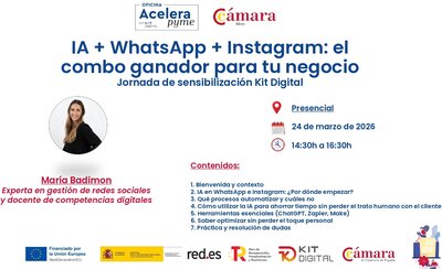 IA + WhatsApp + Instagram: jornada práctica para pymes y emprendedores