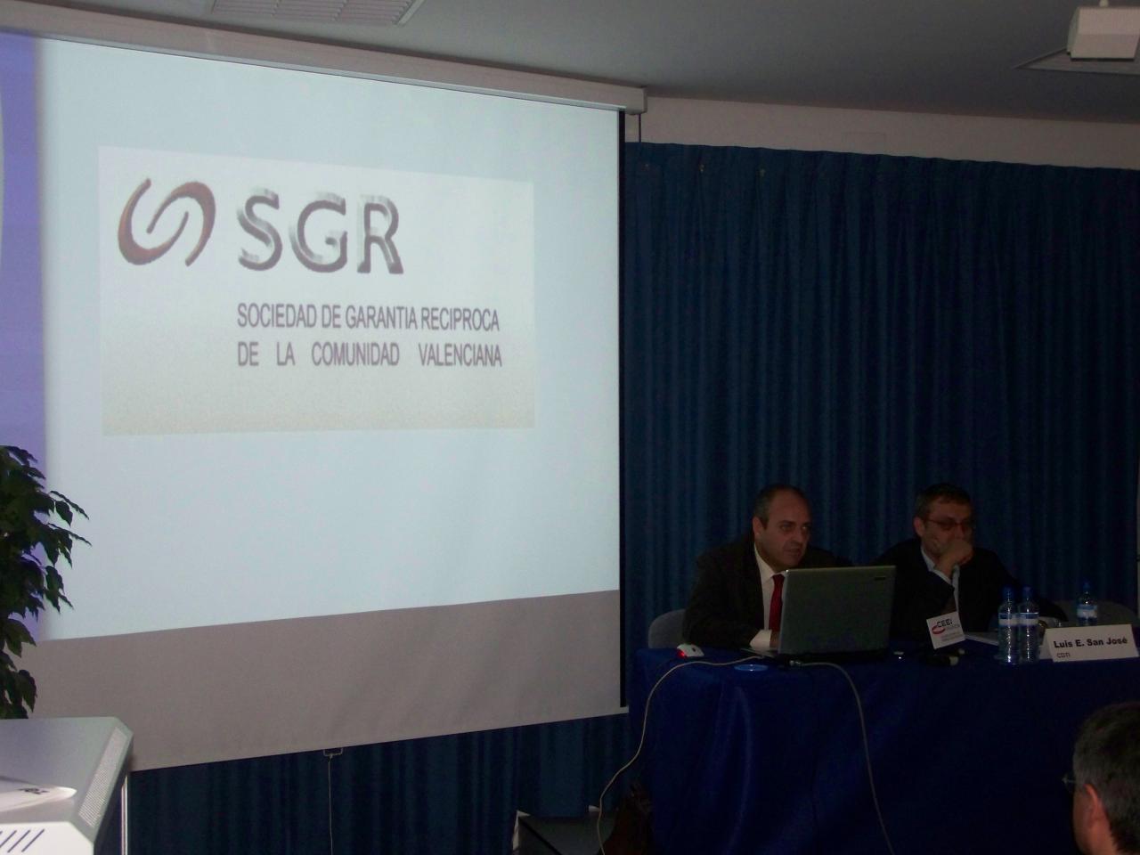 Guillermo P�rez, SGR CV, foro de financiaci�n 2008 CEEI Valencia