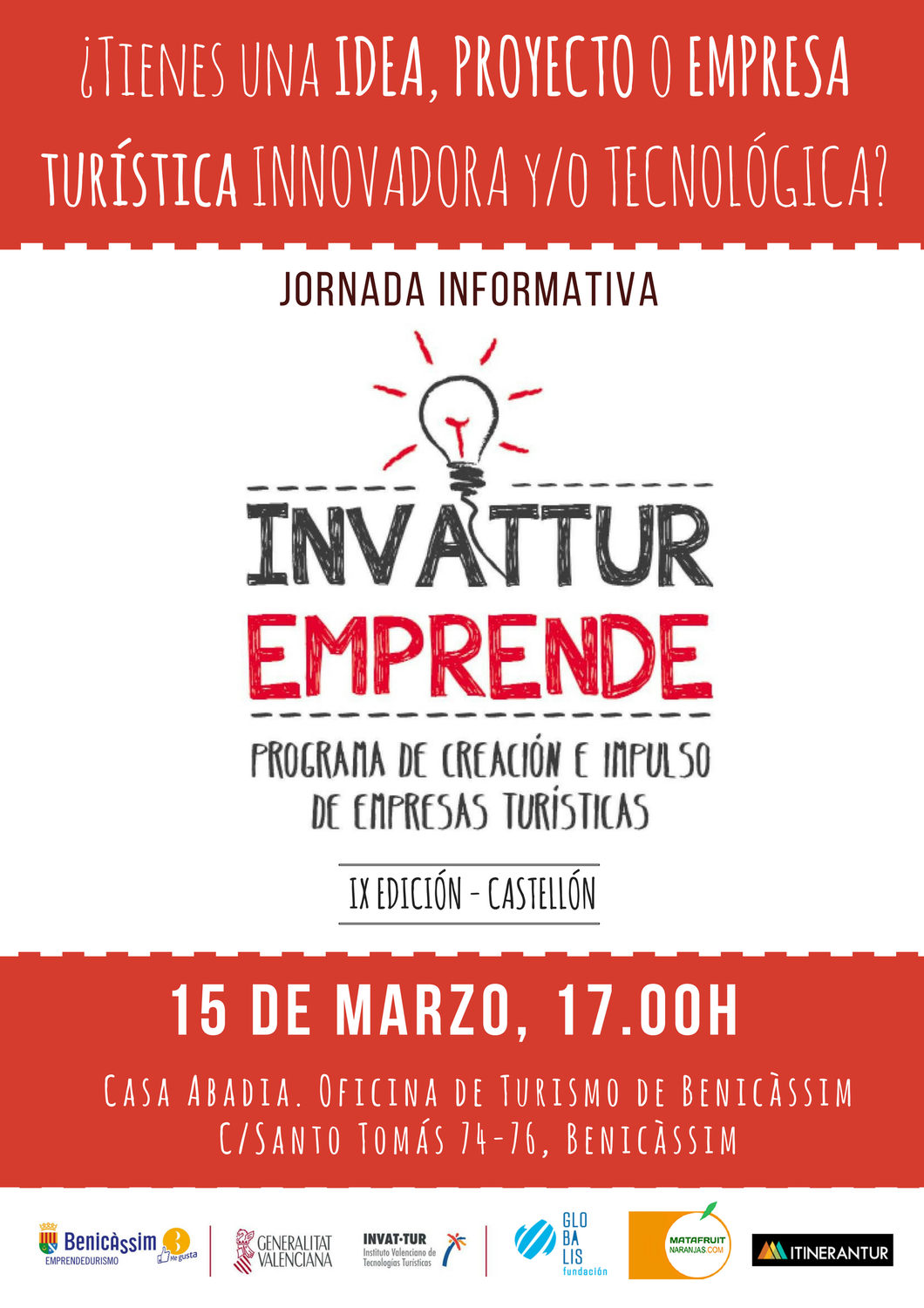 El proyecto Invat�tur Emprende llega por primera vez a Castell�n