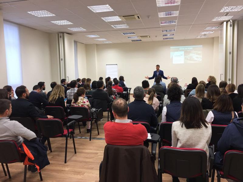 Pablo Soler, formador y asesor de Level UP, en una conferencia 