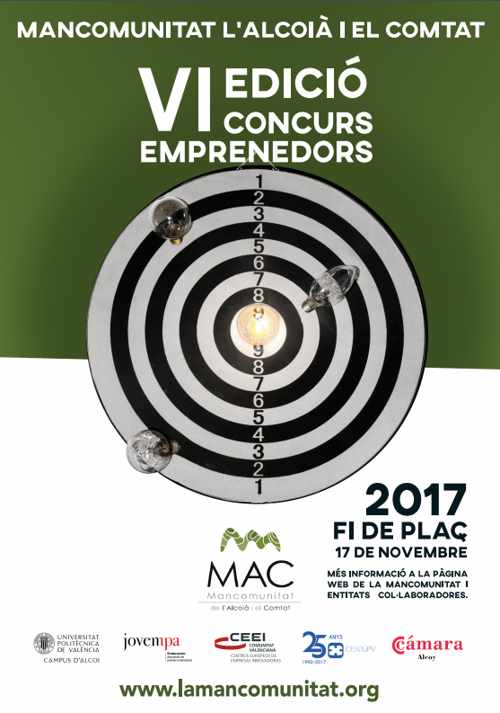 VI Concurso para empresas y emprendedores de la Mancomunitat de l�Alcoi� i el Comtat