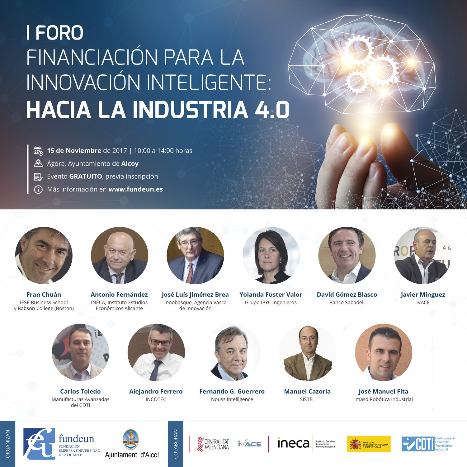 Foro �Financiaci�n para la innovaci�n inteligente: Hacia la industria 4.0"