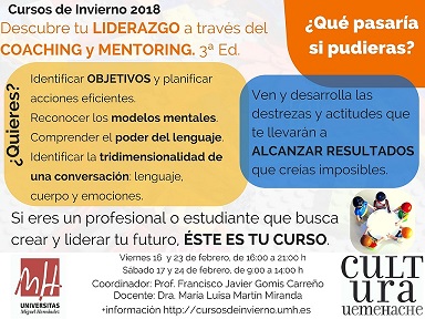 DESCUBRE TU LIDERAZGO A TRAV�S DEL COACHING Y EL MENTORING