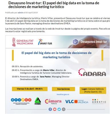 Invat�tur: El papel del big data en la toma de decisiones de marketing tur�stico