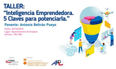 Taller: �Inteligencia Emprendedora. 5 Claves para potenciarla.�
