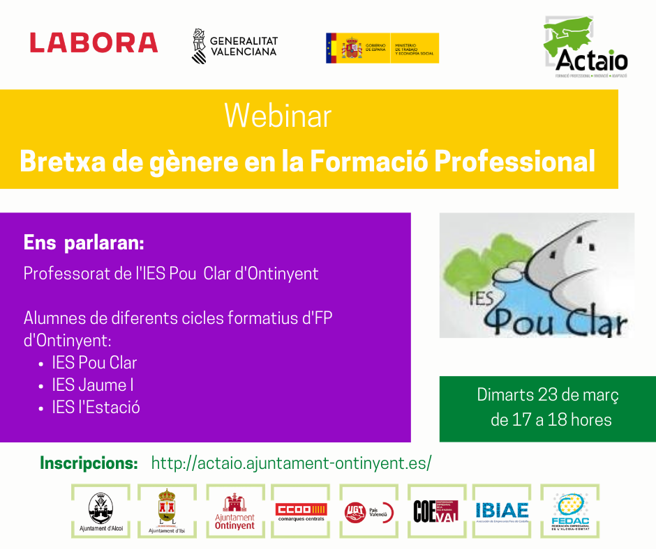 Webinar" Brecha de g�nero en la Formaci�n Profesional"