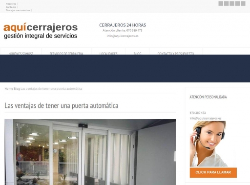 Las ventajas de tener una puerta autom�tica