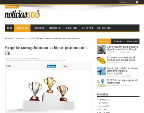 Por qu� los rankings funcionan tan bien en posicionamiento SEO