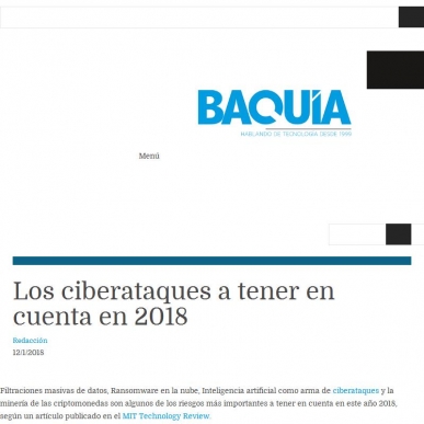 Los ciberataques a tener en cuenta en 2018