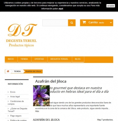 Comprar azafr�n de Teruel