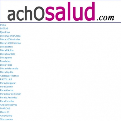 achoSalud Blog sobre la informaci�n de la salud