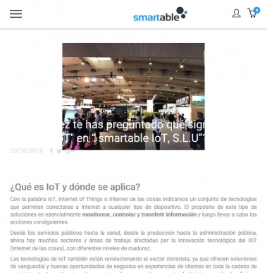 smartable - �Alguna vez te has preguntado qu� significa la palabra "IoT" en "smartable
