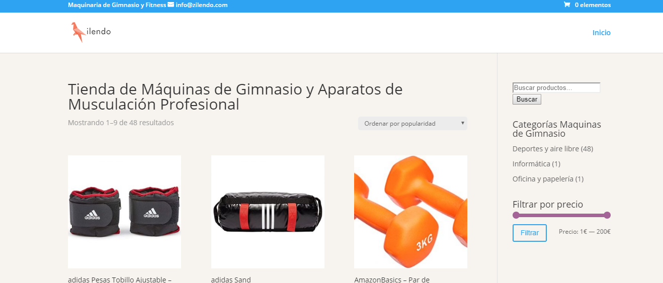 Tienda de M�quinas de Gimnasio