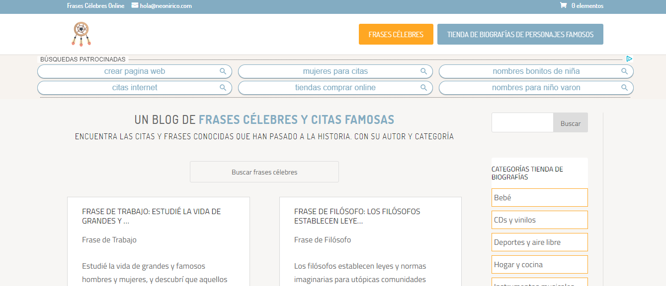 Frases C�lebres y Biograf�as