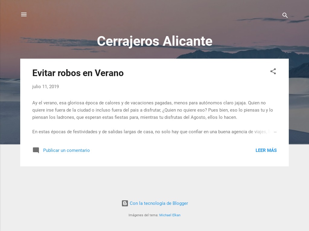 Blog Cerrajeros Alicante
