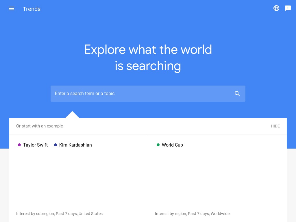 Google Trends. Descubre qu� est� buscando el mundo