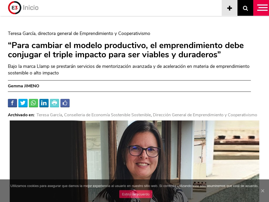 "Para cambiar el modelo productivo, el emprendimiento debe conjugar el triple impacto para ser viables y duraderos"
