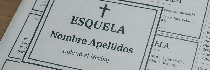 Historia de las esquelas: del peri�dico al mundo online