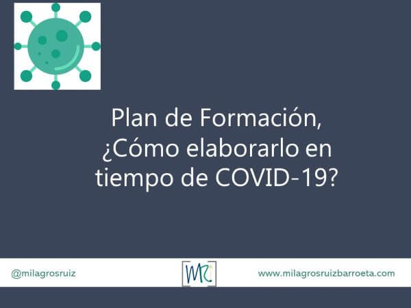 Plan de Formaci�n, C�mo elaborarlo en tiempo de COVID-19